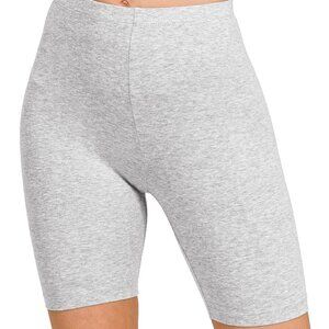 NWT Zenana Premium Cotton Biker Shorts